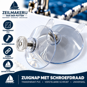 Zuignap met schroefbevestiging