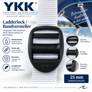 YKK 25 mm Ladderlock bandversteller