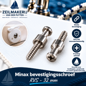 Minax bevestigingsschroef – RVS 32 mm
